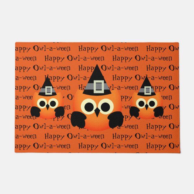 Felpudo Halloween Door Mat-Owl (Anverso)