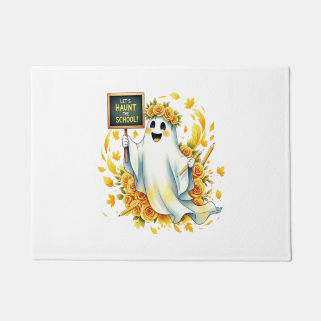 Felpudo Halloween en la Escuela de Brujas (Anverso)