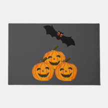 Halloween es gracioso. Calabazas y un murciélago v