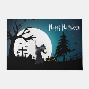 Felpudo Halloween Fullmoon Witch
