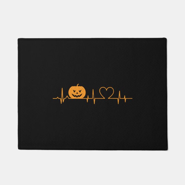 Felpudo HALLOWEEN Heartbeat Love Shirt (Anverso)