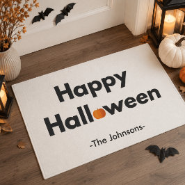 Felpudo Halloween minimalista moderno – Personalizado
