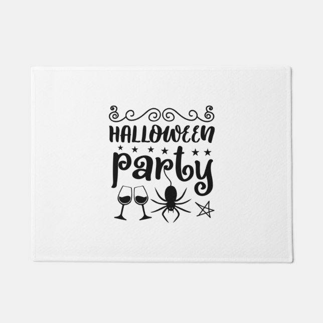 Felpudo Halloween Party Birthday (Anverso)