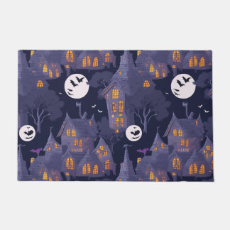 Felpudo Halloween Personalizado arte de la casa