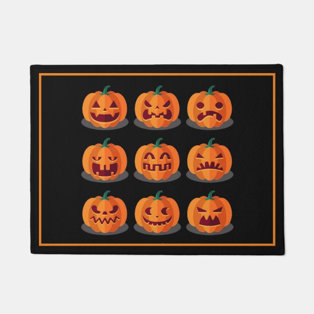 Felpudo Halloween Puerta Mat-Pumpkins (Anverso)