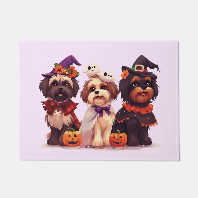 Felpudo Halloween Shih Tzu Dogs (Anverso)