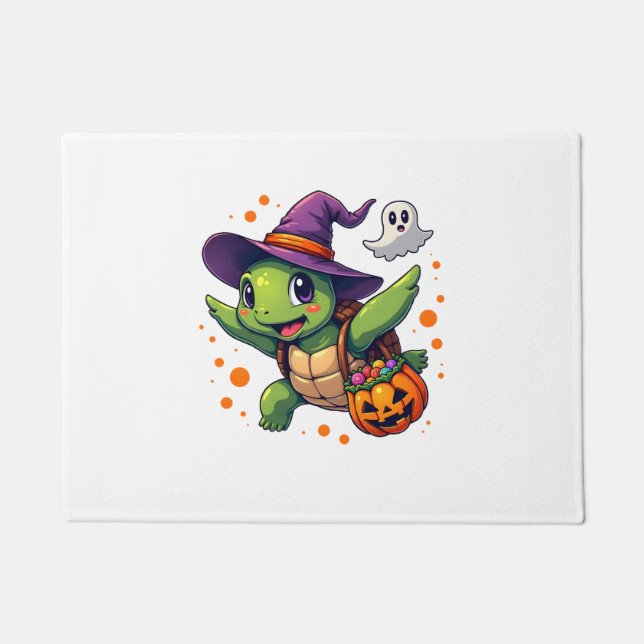 Felpudo Halloween Turtle Tortoise Costume Hombres Mujeres  (Anverso)