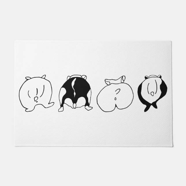 Felpudo Hamster Butts (Anverso)