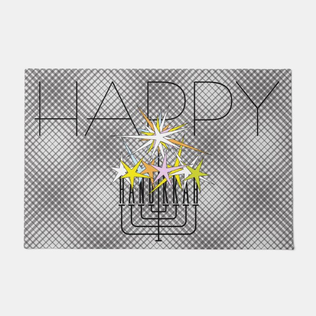 FELPUDO HANUKKAH LIGHTS (Anverso)