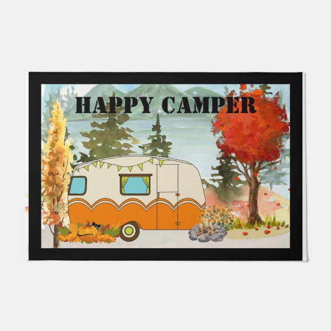 Felpudo Happy Camper Autumor Door Mat (Anverso)