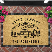 Happy Campers Personalized Custom Family Name
