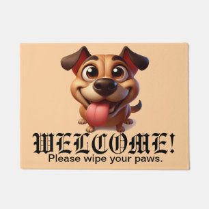 Felpudo Happy Dog Funny Welcome Mat