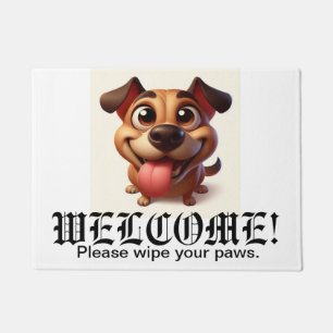 Felpudo Happy Dog Funny Welcome Mat