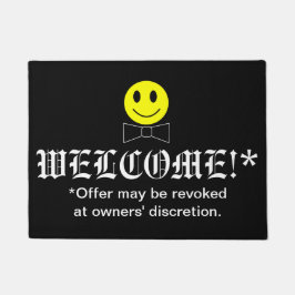 Felpudo Happy Face Funny Welcome Mat