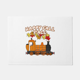 Felpudo Happy Fall Y'All Steam Train Pumpkin Railroad
