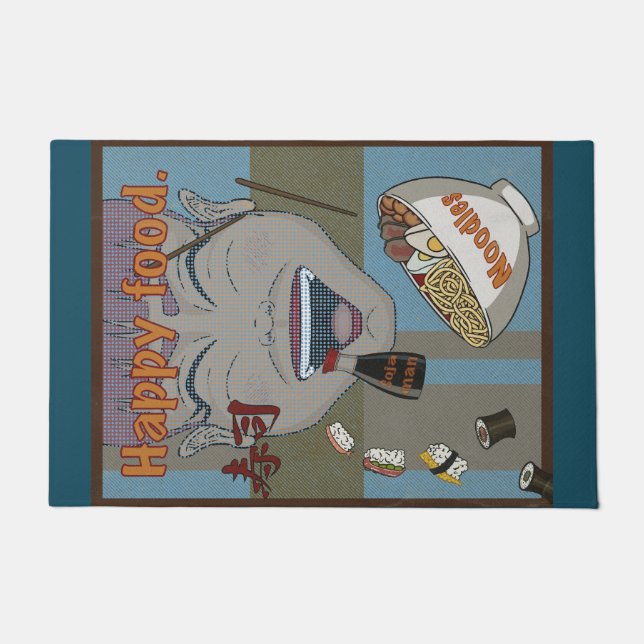 Felpudo Happy food  (Anverso)