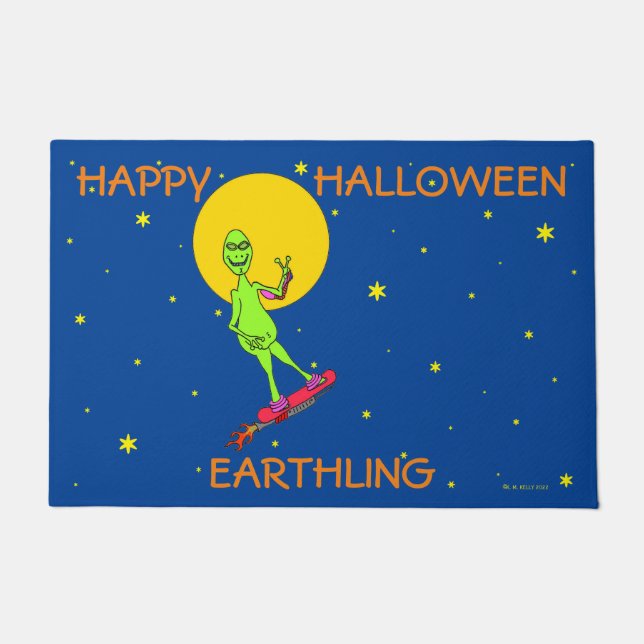 FELPUDO HAPPY HALLOWEEN EARTHLING (Anverso)
