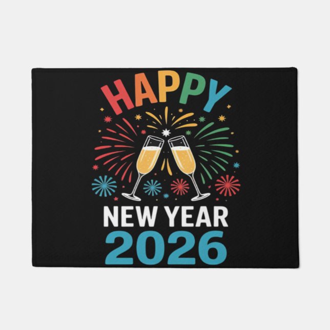 Felpudo Happy New Year 2026 Party Funny New Years Eve 2026 (Anverso)