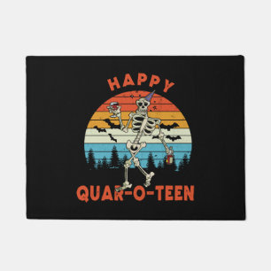 Felpudo Happy QUAR-O-ADENEN Funny Skeletor Wine Halloween