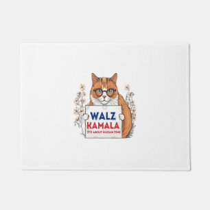 Felpudo Harris Walz 2024 kamala cat