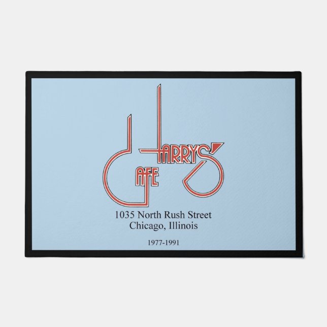 Felpudo Harry's Cafe, Chicago, IL Doormat (Anverso)