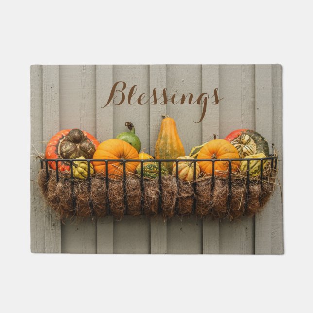 Felpudo Harvest Blessings Doormat (Anverso)