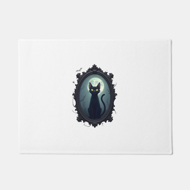 Felpudo Haunted Cat Mirror (Anverso)