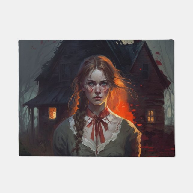 Felpudo Haunting house (Anverso)