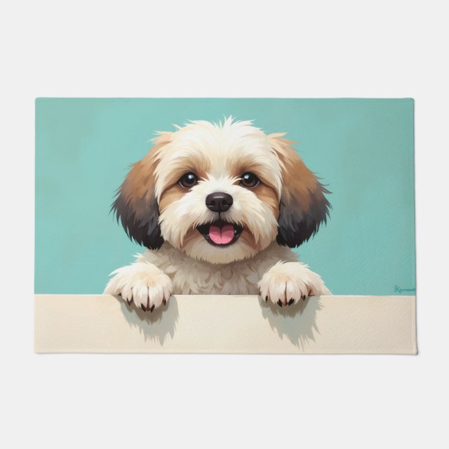 Felpudo Havanese Dog Doormat Art (Anverso)