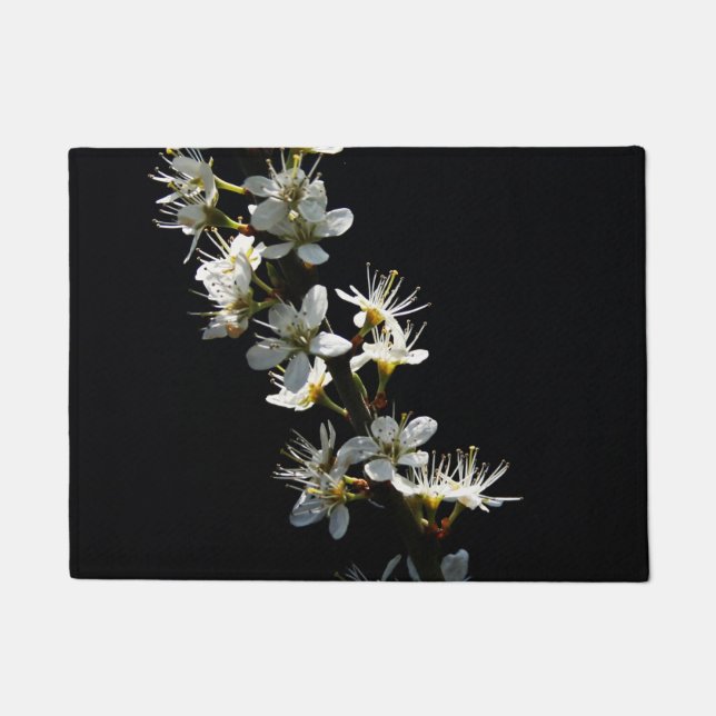 Felpudo Hawthorn Flowers dmcnm (Anverso)