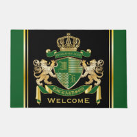 Haz tu propio escudo de armas verde León de Oro