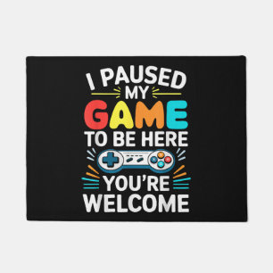 Felpudo He Pausado Mi Juego Para Estar Aquí Camisas Hombre