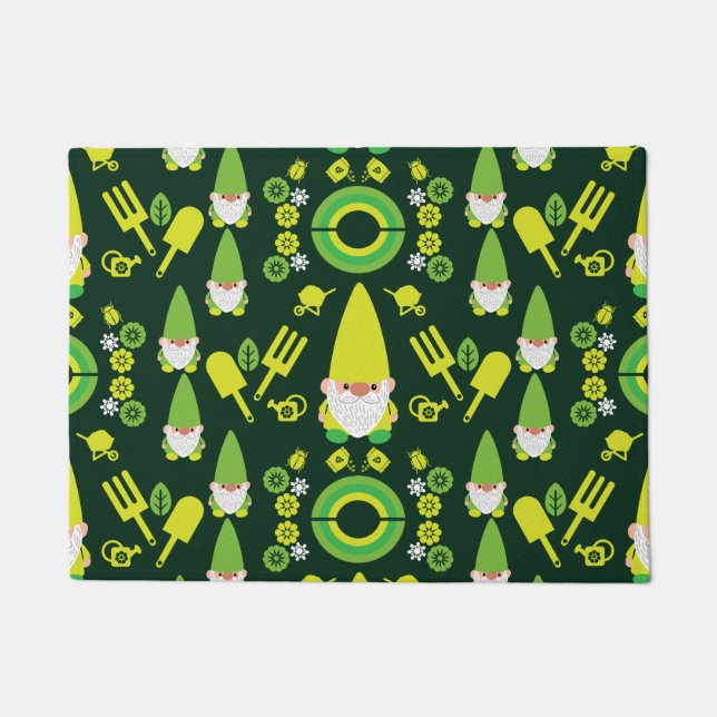 Felpudo Head Garden Gnome Gardener (Anverso)