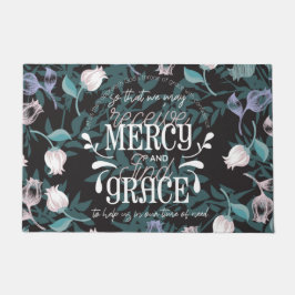 Felpudo Hebreo 4:16 cita negro sobre