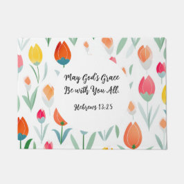 Felpudo Hebrews 13:25 Doormat