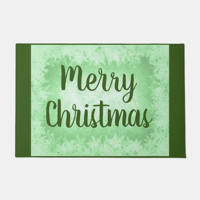Felpudo helado verde Feliz Navidad (Anverso)