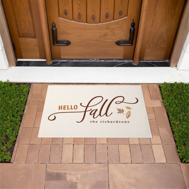 Felpudo Hello Fall Personalizado (Exterior)