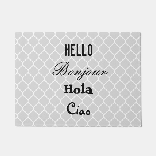 Felpudo Hello Goodbye Language Doormat (Anverso)
