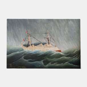 Felpudo Henri Rousseau - El barco en la tempestad