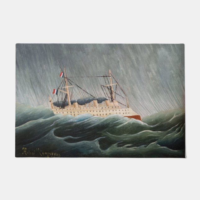 Felpudo Henri Rousseau - El barco en la tempestad (Anverso)