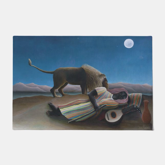 Felpudo Henri Rousseau - El gitano durmiente (Anverso)