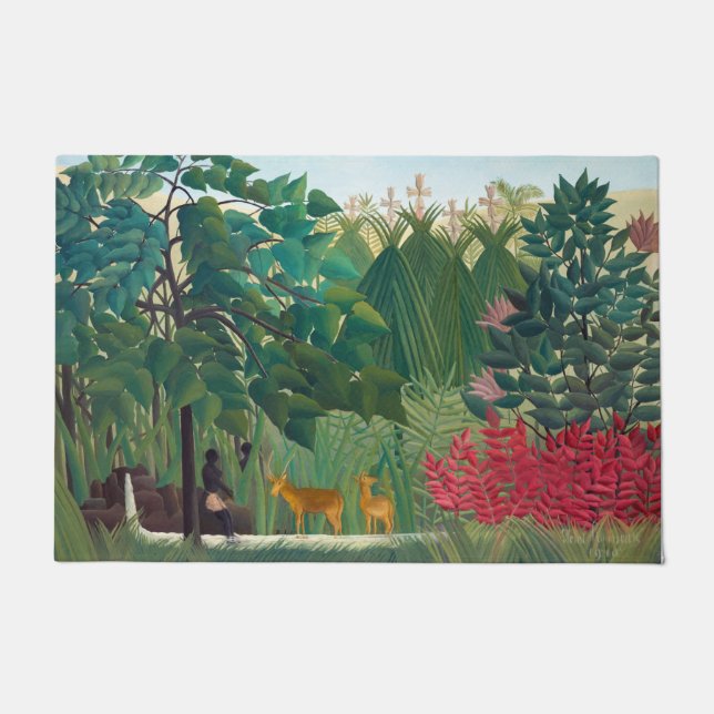 Felpudo Henri Rousseau - La cascada (Anverso)