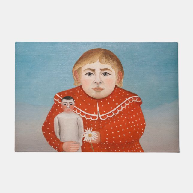 Felpudo Henri Rousseau - Niño con muñeca (Anverso)