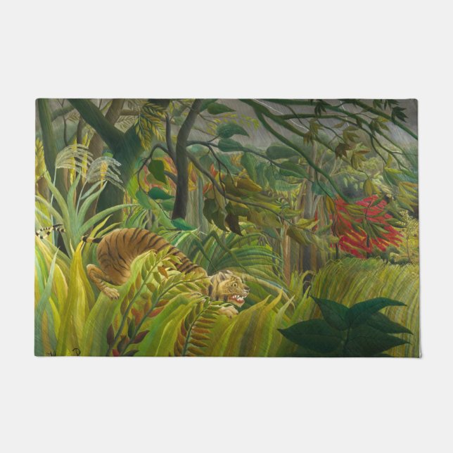 Felpudo Henri Rousseau - ¡Sorprendido! (Anverso)
