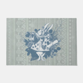 Felpudo Herald de Conejo Blanco de Maravilla Vintage