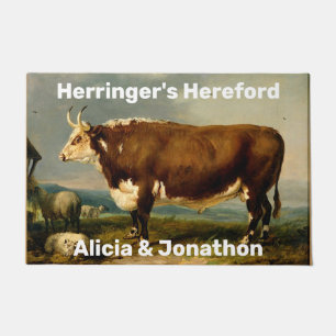 Felpudo Hereford Bull