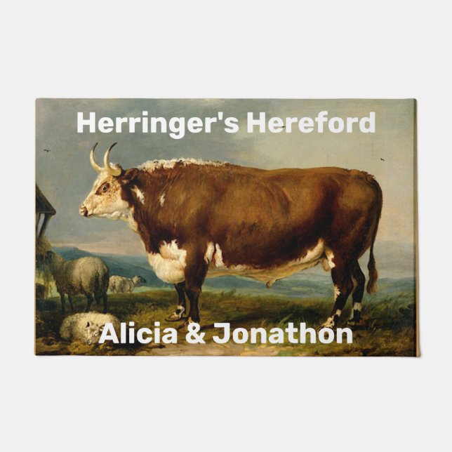 Felpudo Hereford Bull (Anverso)