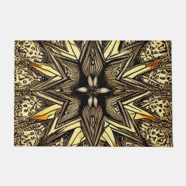 Felpudo Hermosa estrella dorada