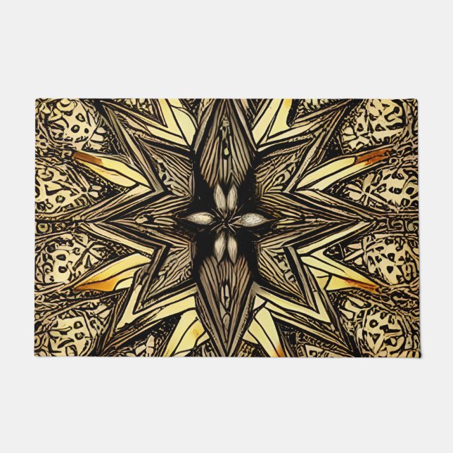 Felpudo Hermosa estrella dorada (Anverso)