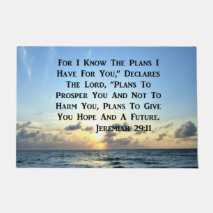 FELPUDO HERMOSA JEREMIAH 29:11 SCRIPTURE VERSE